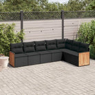 Zwarte loungeset van gepoedercoat staal met comfortabele afmetingen zitting - Zwart / Zonder tafel - Tuinsets