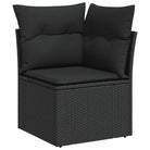 Zwarte loungeset van gepoedercoat staal met comfortabele afmetingen - Tuinsets
