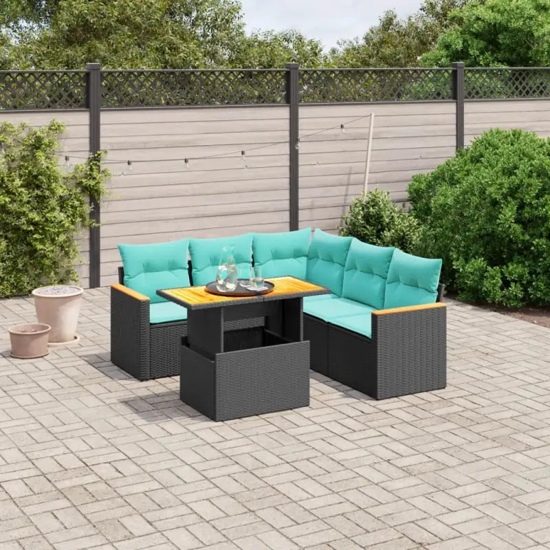 Zwarte loungeset van gepoedercoat staal met comfortabele afmetingen zitting - Zwart - Tuinsets