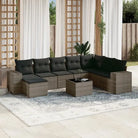 Zwarte loungeset van gepoedercoat staal met ideale afmetingen voor tuin - Grijs / Zonder tafel - Tuinsets