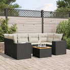 Zwarte loungeset van gepoedercoat staal met ideale afmetingen voor tuin - Tuinsets