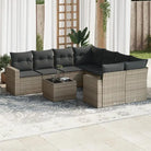 Zwarte loungeset van gepoedercoat staal met perfecte afmetingen voor tuin - Grijs - Tuinsets