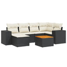 Zwarte loungeset van gepoedercoat staal met perfecte afmetingen for tuin - Tuinsets
