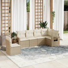 Zwarte loungeset van gepoedercoat staal voor buiten met goede afmetingen - beige en crèmekleurig / Zonder tafel