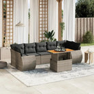 Zwarte loungeset van gepoedercoat staal voor tuin en terras - Grijs / zonder opbergruimte - Tuinsets