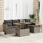 Zwarte loungeset van gepoedercoated staal voor uw tuin of terras - Grijs / met opbergruimte - Tuinsets