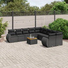 Zwarte loungestoel van gepoedercoat staal met ruime afmetingen - Tuinsets