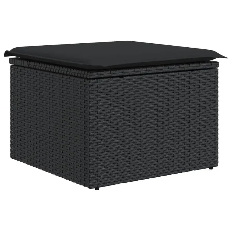 Zwarte tuin loungeset met gepoedercoat staal en waterdichte tas - Tuinsets