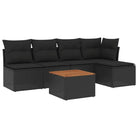 Zwarte tuin loungeset met gepoedercoat staal en waterdichte tas - Tuinsets