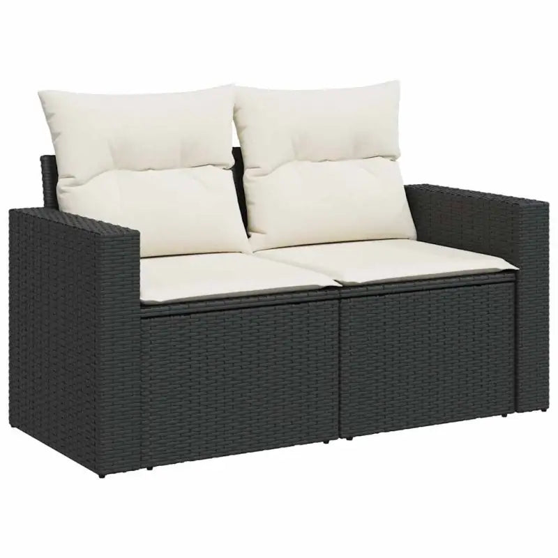 Zwarte tuin loungeset met gepoedercoat staal en waterdichte tas - Tuinsets