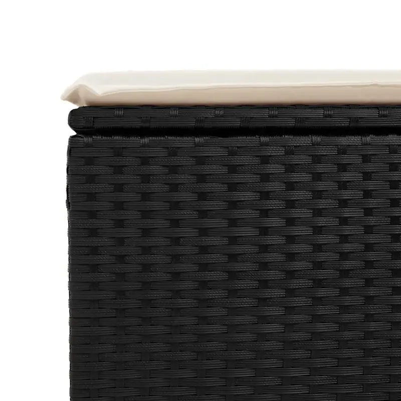 Zwarte tuin loungeset met gepoedercoat staal en waterdichte tas - Tuinsets