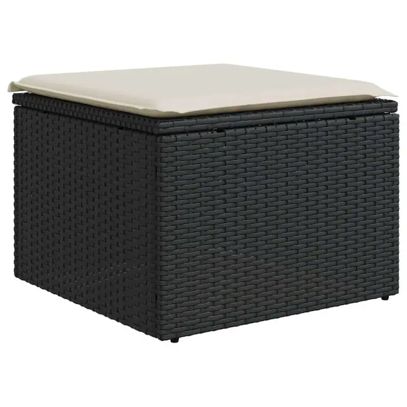 Zwarte tuin loungeset met gepoedercoat staal en waterdichte tas - Tuinsets