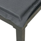 Zwarte tuin loungeset met gepoedercoat staal en weerbestendig PE-rattan - Tuinsets