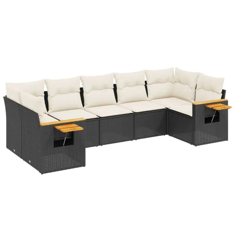 Zwarte tuin loungeset met waterdichte tas en gepoedercoat staal - Tuinsets