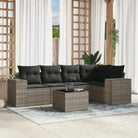 Zwarte tuin loungeset met waterdichte zak en gepoedercoat staal afmetingen - Grijs / Met tafel - Tuinsets