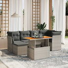 Zwarte tuin loungeset van gepoedercoat staal met stijlvolle afmetingen - Grijs / zonder opbergruimte - Tuinsets