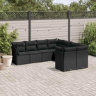 Zwarte tuinbank set met waterdichte tas en gepoedercoat staal maakt buiten ontspanning comfortabel - Tuinsets