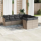 Zwarte tuinbank set met waterdichte tas en gepoedercoat staal maakt buiten ontspanning comfortabel - Grijs - Tuinsets