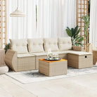 Zwarte tuinbank van gepoedercoat staal voor comfortabel terrasgebruik - beige en crèmekleurig / met opbergruimte
