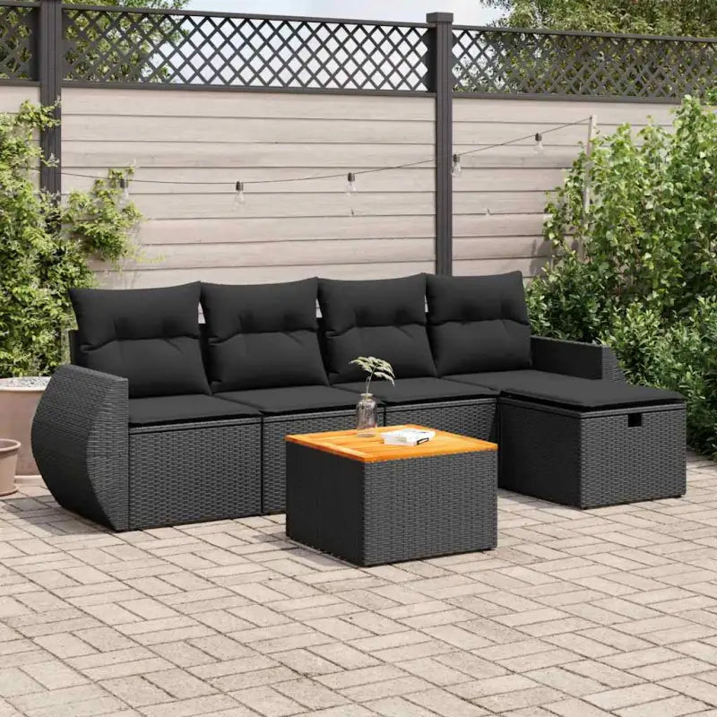 Zwarte tuinbank van gepoedercoat staal voor comfortabel terrasgebruik - Zwart / met opbergruimte - Tuinsets