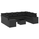 Zwarte tuinset met gepoedercoat staal en comfortabele afmetingen - Tuinsets
