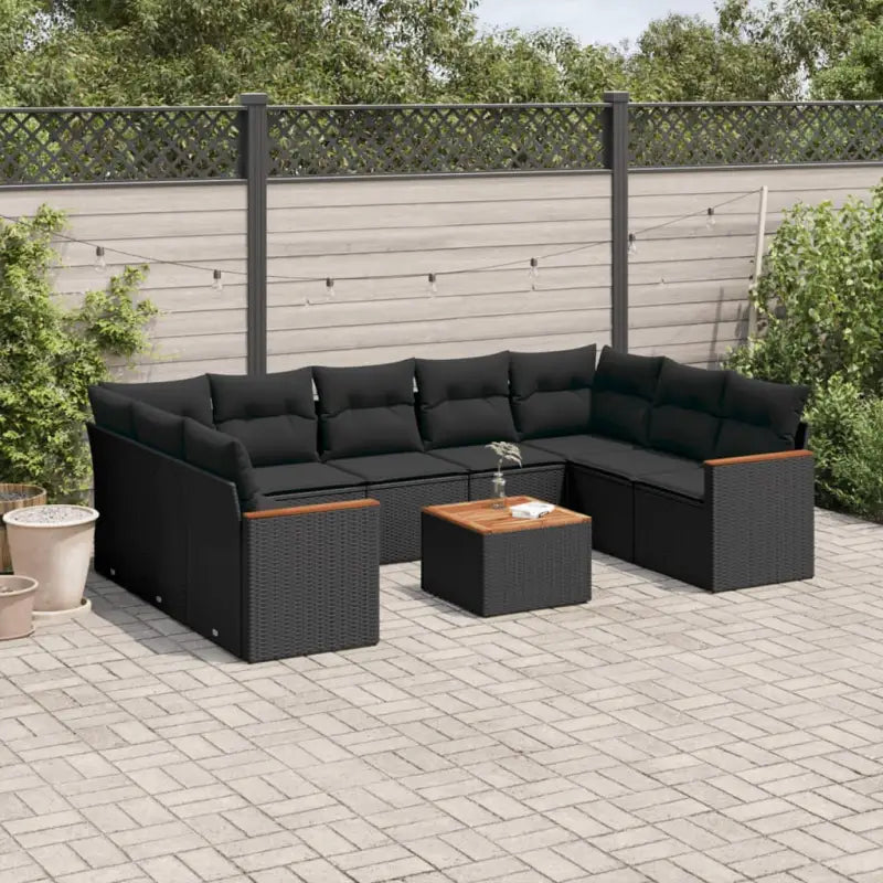 Zwarte tuinset met gepoedercoat staal en waterdichte tas voor buitengebruik - Tuinsets