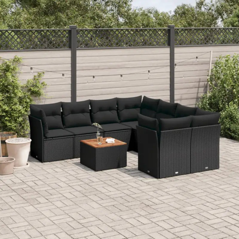 Zwarte tuinset met gepoedercoat staal en waterdichte tas voor buitenplezier - Tuinsets