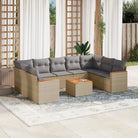 Zwarte tuinset met gepoedercoat staal en waterdichte tas voor buitengebruik - Beige en grijs / Met tafel - Tuinsets