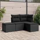 Zwarte tuinset met gepoedercoat staal en waterdichte tas afmetingen - Zwart / Zonder tafel - Tuinsets