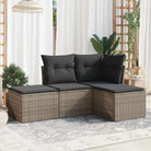 Zwarte tuinset met gepoedercoat staal en waterdichte tas afmetingen - Grijs / Zonder tafel - Tuinsets