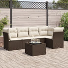 Zwarte tuinset met gepoedercoat staal en waterdichte tas voor buiten - Bruin en crème / Met tafel - Tuinsets