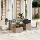 Zwarte tuinset met gepoedercoat staal en waterdichte tas voor buiten - Beige en grijs / zonder opbergruimte - Tuinsets