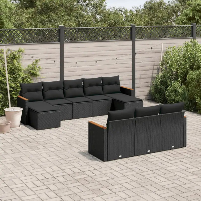 Zwarte tuinset met gepoedercoat staal en waterdichte tas voor buiten - Tuinsets