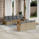 Zwarte tuinset met gepoedercoat staal en waterdichte tas voor buiten - Beige en grijs / Met tafel - Tuinsets