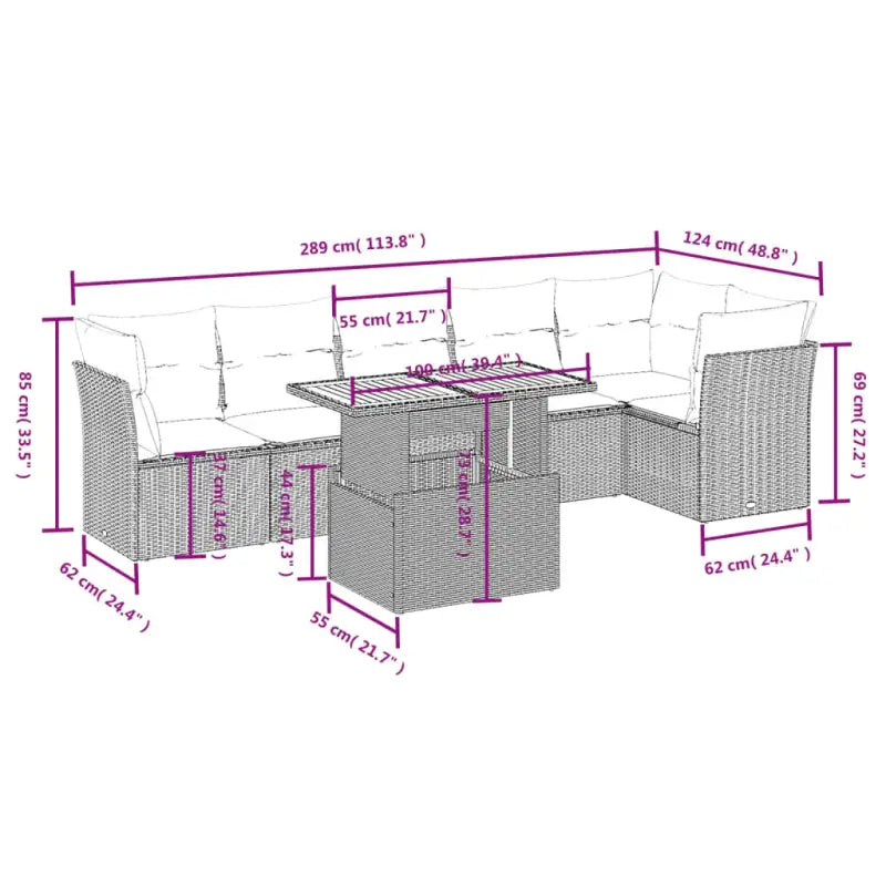 Zwarte tuinset met gepoedercoat staal voor comfortabel buiten genieten - Tuinsets