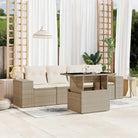 Zwarte tuinset met gepoedercoat staal voor comfortabel buiten genieten - beige en crèmekleurig / zonder opbergruimte