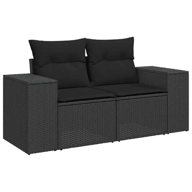 Zwarte tuinset met gepoedercoat staal voor comfortabel buiten genieten - Tuinsets