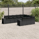 Zwarte tuinset met gepoedercoat staal voor comfortabel buiten genieten - Zwart / Met tafel - Tuinsets