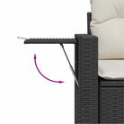 Zwarte tuinset met gepoedercoat staal voor comfortabel buitenleven - Tuinsets