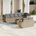 Zwarte tuinset met waterdichte tas en gepoedercoat staal voor ontspanning - Beige en grijs / Met tafel - Tuinsets