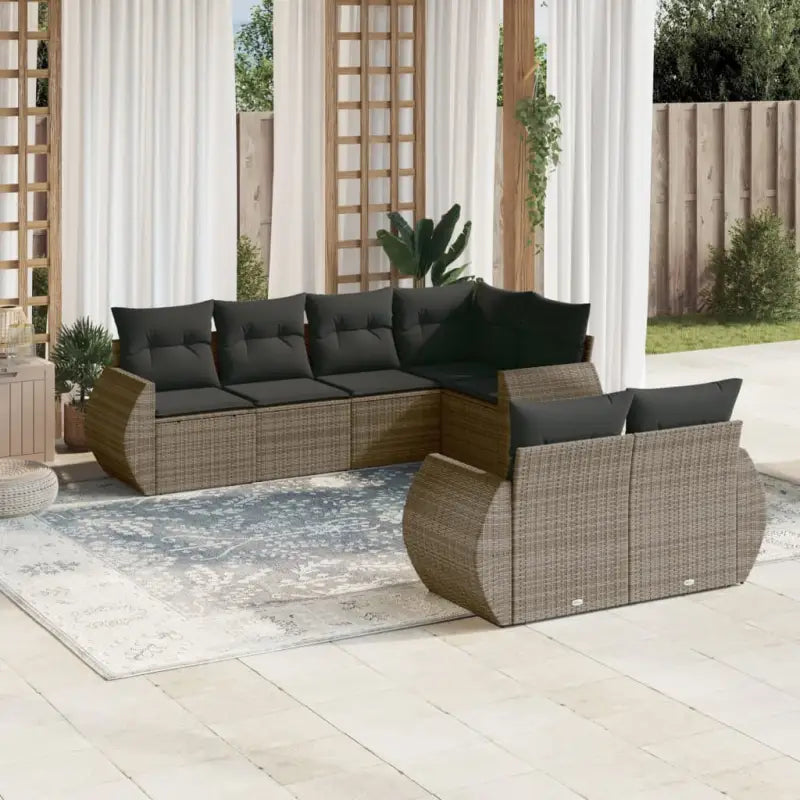 Zwarte tuinset met waterdichte tas en gepoedercoat staal afmetingen - Grijs - Tuinsets