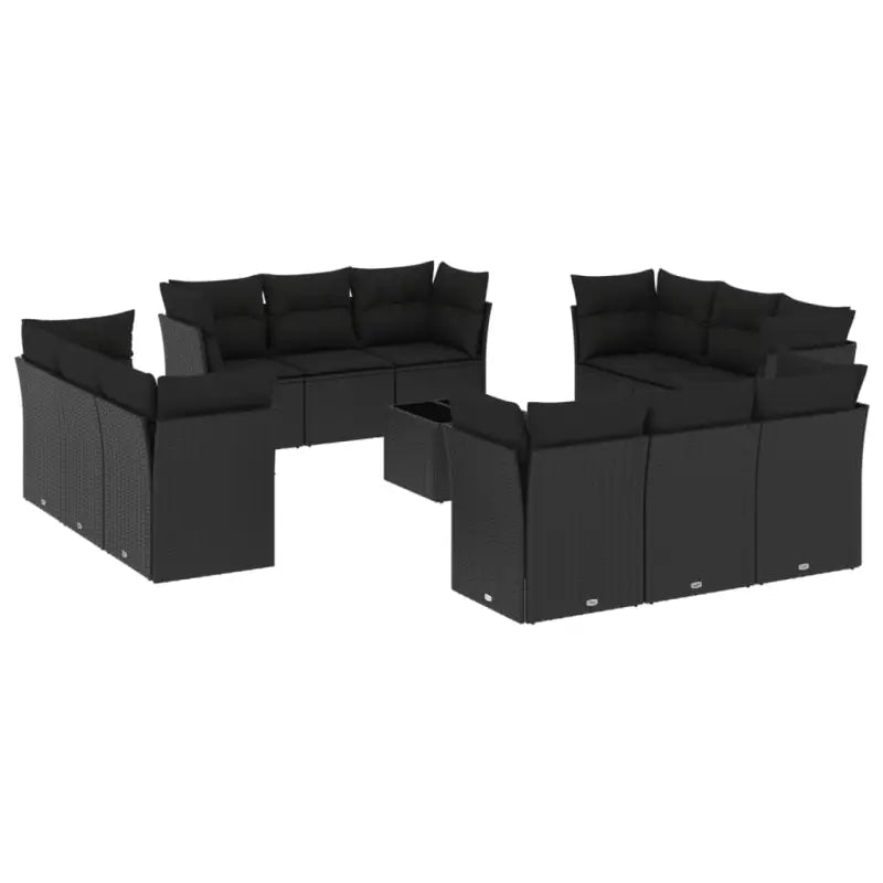 Zwarte tuinset met waterdichte tas en gepoedercoat staal comfortabel buiten - Tuinsets