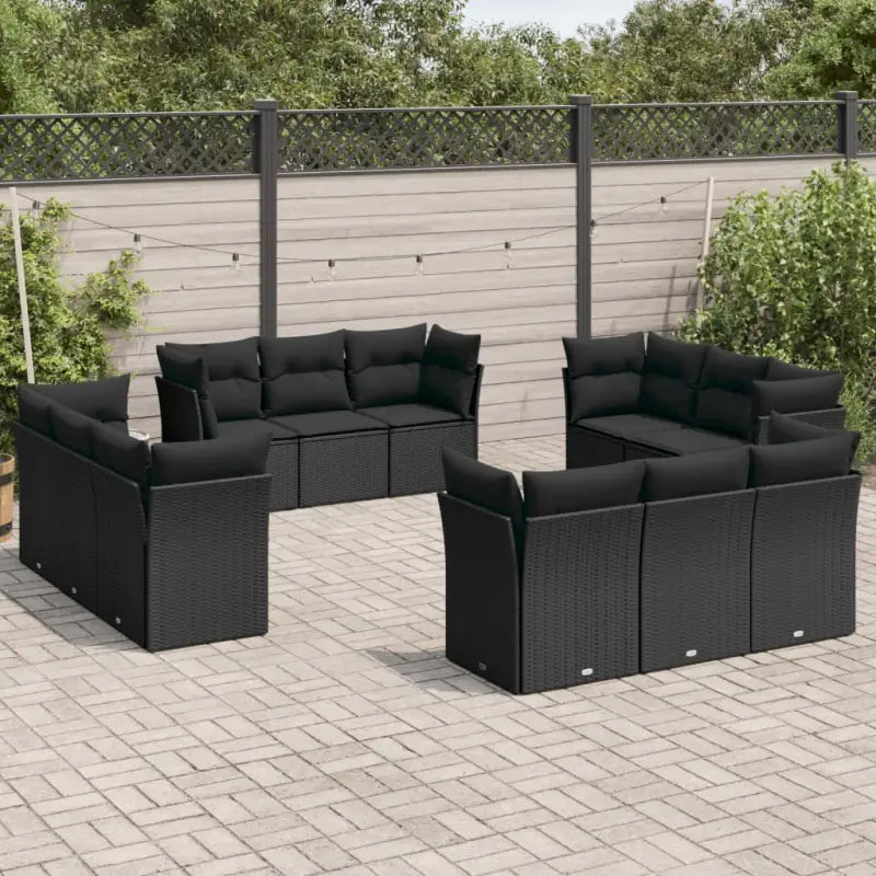 Zwarte tuinset met waterdichte tas en gepoedercoat staal comfortabel buiten - Zwart / Zonder tafel - Tuinsets
