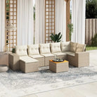 Zwarte tuinset met waterdichte tas en gepoedercoat staal voor buiten - beige en crèmekleurig / hoek + 3x midden