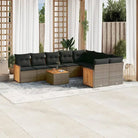 Zwarte tuinset met waterdichte zak en gepoedercoat staal voor buiten - Grijs / Met tafel - Tuinsets