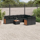 Zwarte tuinset met waterdichte zak en gepoedercoat staal voor buiten - Zwart / Met tafel - Tuinsets