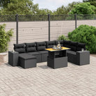 Zwarte tuinset van gepoedercoat staal met comfortabele afmetingen - Zwart / zonder opbergruimte - Tuinsets