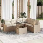 Zwarte tuinset van gepoedercoat staal met comfortabele afmetingen - beige en crèmekleurig / met opbergruimte - Tuinsets