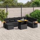 Zwarte tuinset van gepoedercoat staal met comfortabele afmetingen - Zwart / zonder opbergruimte - Tuinsets