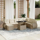 Zwarte tuinset van gepoedercoat staal met comfortabele afmetingen - beige en crèmekleurig / zonder opbergruimte
